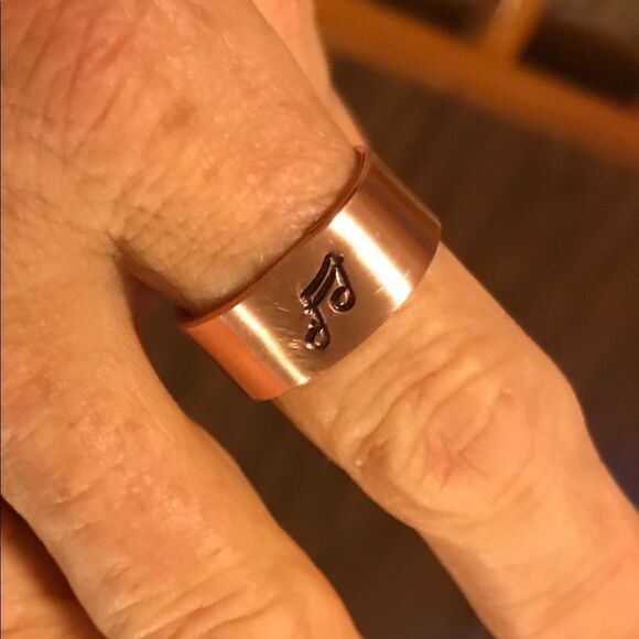 Ring, Copper Ring for music lover-Adjustable, NEW, Artisan - Picture 3 of 5
